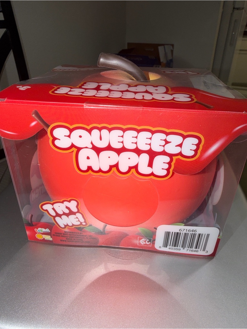 Squeeeze Junbo Apple Squishy Toy - Red